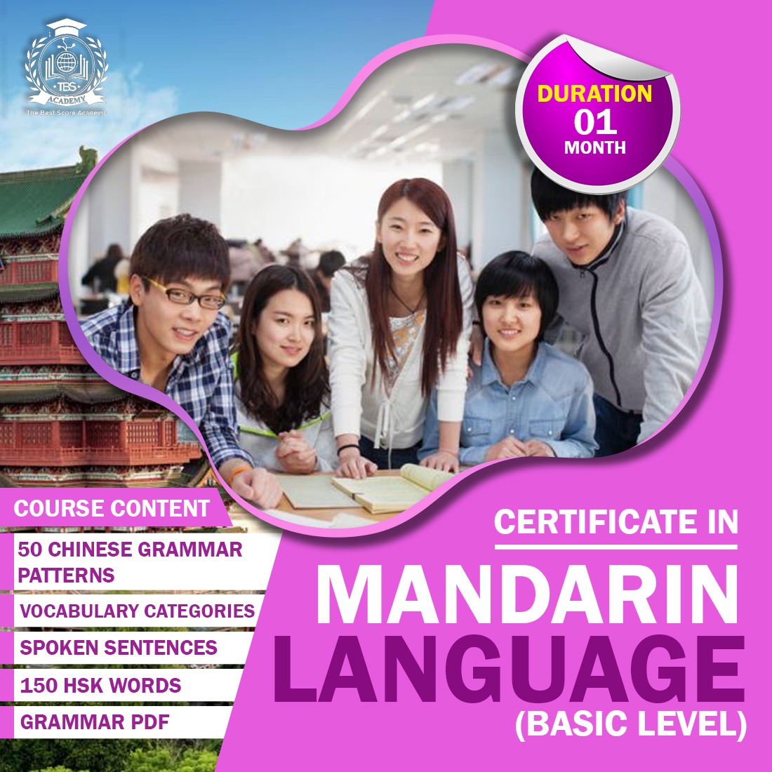 Certificate in Mandarin (Chinese) Language – Advanced
