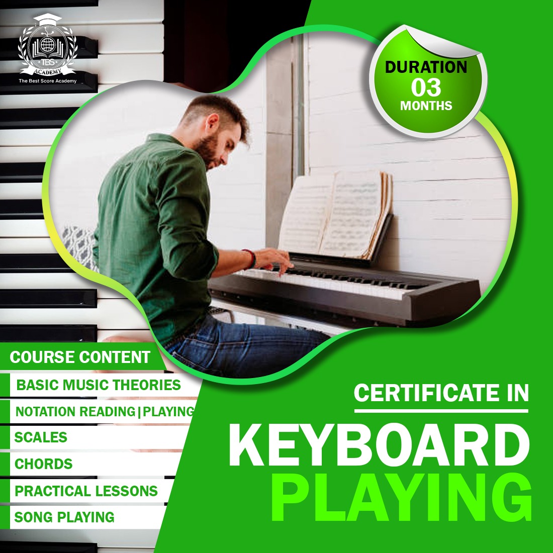 Certificate in Keyboard Playing – Basic